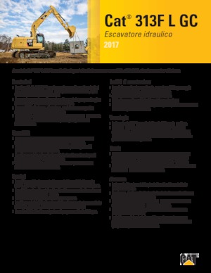 Excavatrice sur chenilles Caterpillar 313F L GC