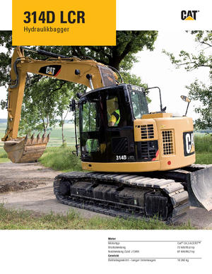 Excavatrice sur chenilles Caterpillar 314D LCR