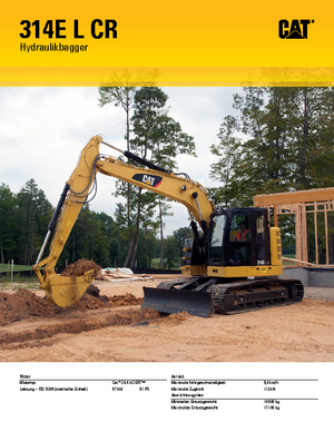 Excavatrice sur chenilles Caterpillar 314E LCR