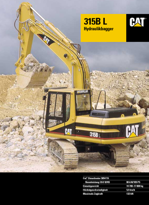 Excavatrice sur chenilles Caterpillar 315 B L Mono