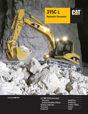Excavatrice sur chenilles Caterpillar 315 C L