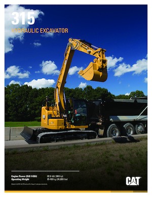 Excavatrice sur chenilles Caterpillar 315