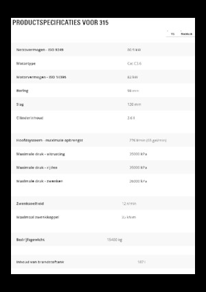 Excavatrice sur chenilles Caterpillar 315