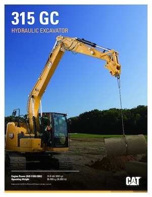 Excavatrice sur chenilles Caterpillar 315 GC