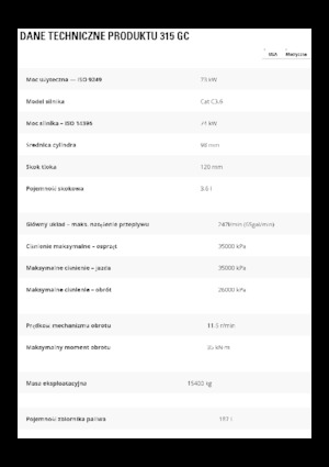 Excavatrice sur chenilles Caterpillar 315 GC