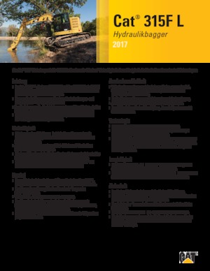 Excavatrice sur chenilles Caterpillar 315F L