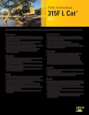 Excavatrice sur chenilles Caterpillar 315F L