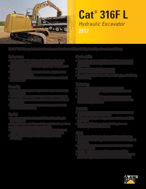 Excavatrice sur chenilles Caterpillar 316F L