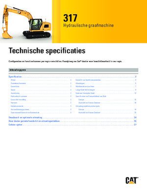 Excavatrice sur chenilles Caterpillar 317