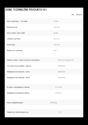 Excavatrice sur chenilles Caterpillar 317