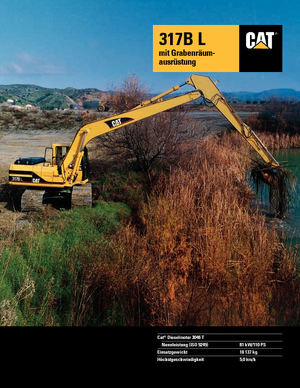 Excavatrice sur chenilles Caterpillar 317 B L Mono