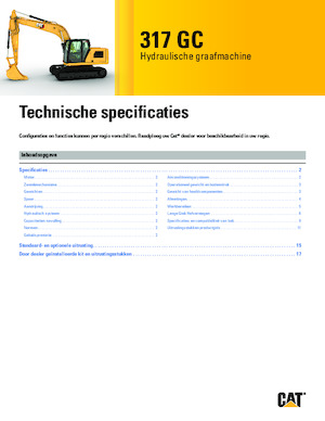 Excavatrice sur chenilles Caterpillar 317 GC
