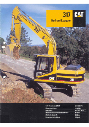 Excavatrice sur chenilles Caterpillar 317 VAH