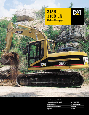 Excavatrice sur chenilles Caterpillar 318 B L