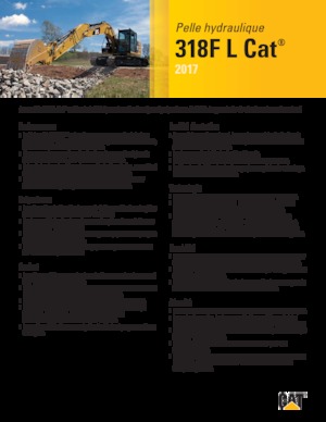 Excavatrice sur chenilles Caterpillar 318F L