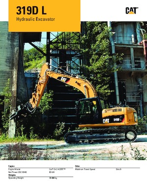 Excavatrice sur chenilles Caterpillar 319D