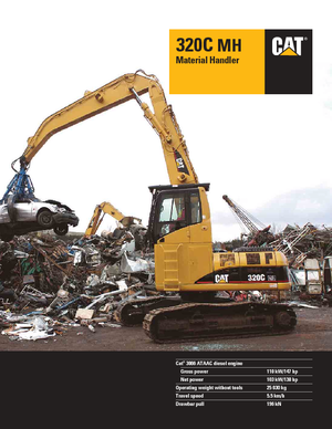 Excavatrice sur chenilles Caterpillar 320 C MH
