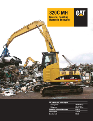 Excavatrice sur chenilles Caterpillar 320 C MH