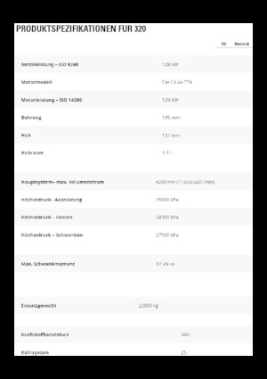 Excavatrice sur chenilles Caterpillar 320