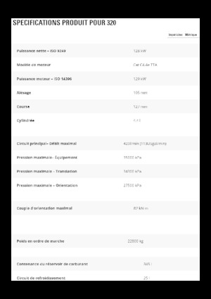 Excavatrice sur chenilles Caterpillar 320