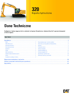 Excavatrice sur chenilles Caterpillar 320