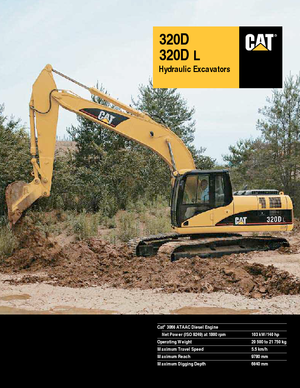 Excavatrice sur chenilles Caterpillar 320D L