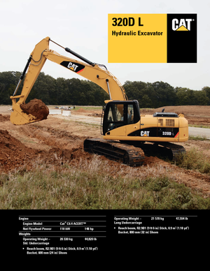 Excavatrice sur chenilles Caterpillar 320D L