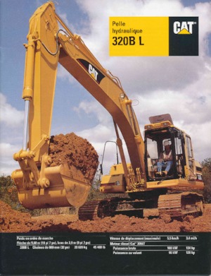 Excavatrice sur chenilles Caterpillar 320B