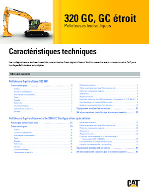 Excavatrice sur chenilles Caterpillar 320GC