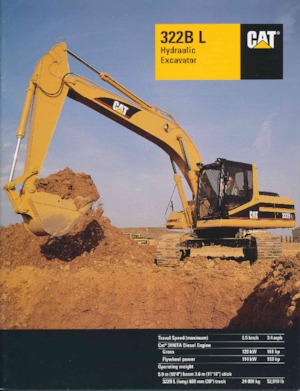 Excavatrice sur chenilles Caterpillar 322B