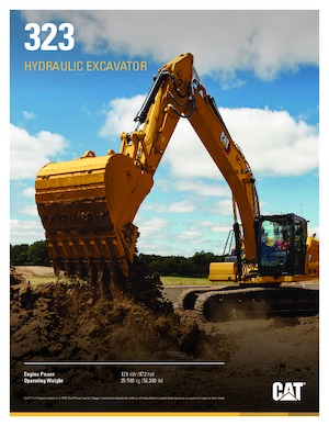 Excavatrice sur chenilles Caterpillar 323