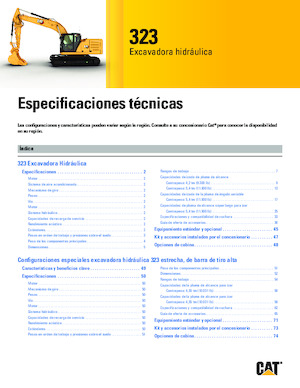 Excavatrice sur chenilles Caterpillar 323