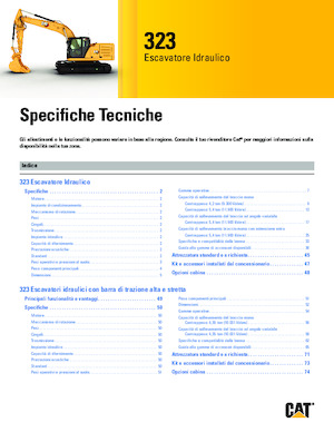Excavatrice sur chenilles Caterpillar 323