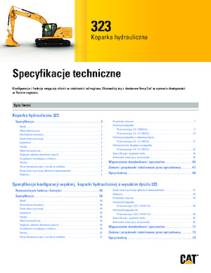 Excavatrice sur chenilles Caterpillar 323