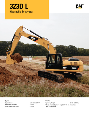Excavatrice sur chenilles Caterpillar 323D L