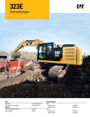 Excavatrice sur chenilles Caterpillar 323E L