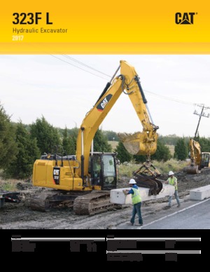 Excavatrice sur chenilles Caterpillar 323F L