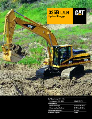 Excavatrice sur chenilles Caterpillar 325 B LN