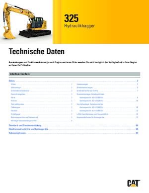 Excavatrice sur chenilles Caterpillar 325