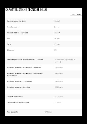 Excavatrice sur chenilles Caterpillar 325
