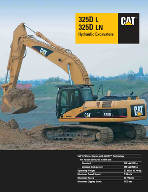 Excavatrice sur chenilles Caterpillar 325D LN