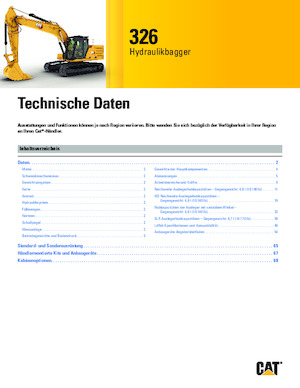 Excavatrice sur chenilles Caterpillar 326