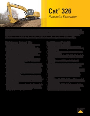 Excavatrice sur chenilles Caterpillar 326