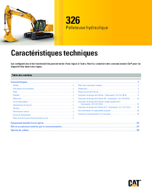 Excavatrice sur chenilles Caterpillar 326