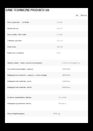 Excavatrice sur chenilles Caterpillar 326