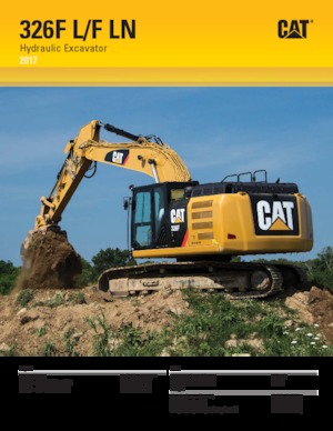 Excavatrice sur chenilles Caterpillar 326F L