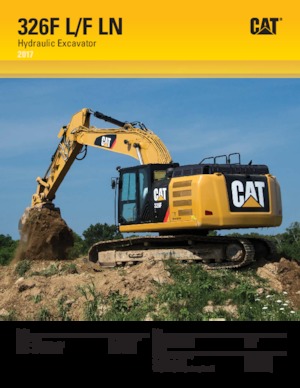 Excavatrice sur chenilles Caterpillar 326F LN