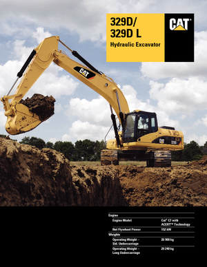 Excavatrice sur chenilles Caterpillar 329D LN