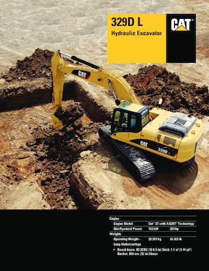 Excavatrice sur chenilles Caterpillar 329D