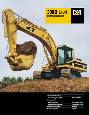 Excavatrice sur chenilles Caterpillar 330 B LN